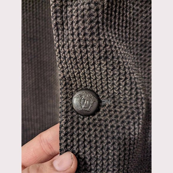 GIANNI VERSACE - Vtg brown velvet jacket - Sz 50 - Picture 7 of 11